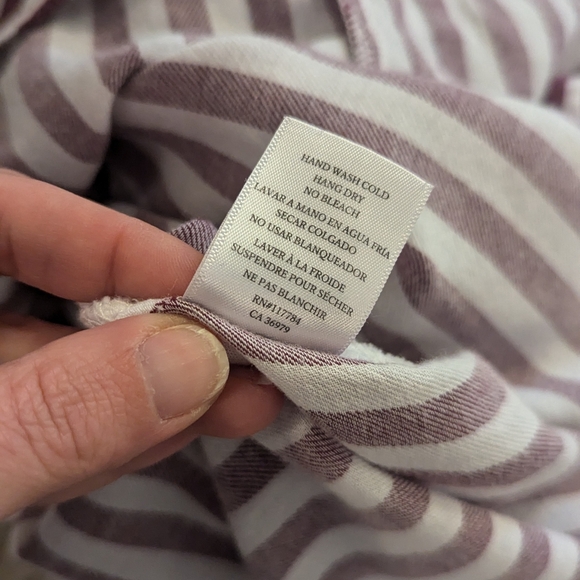 Rails Arcadia soft white and maroon stripe button down size S - Picture 9 of 9